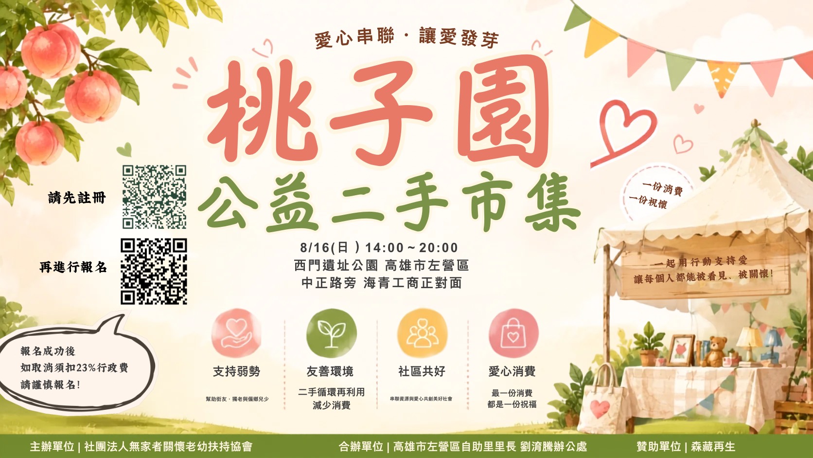 0816桃子園公益二手市集-爸氣總財